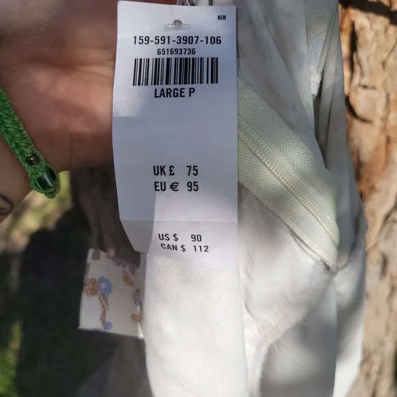 Abercrombie & Fitch | White Floral Dress | Large Petite - Picture 8 of 11